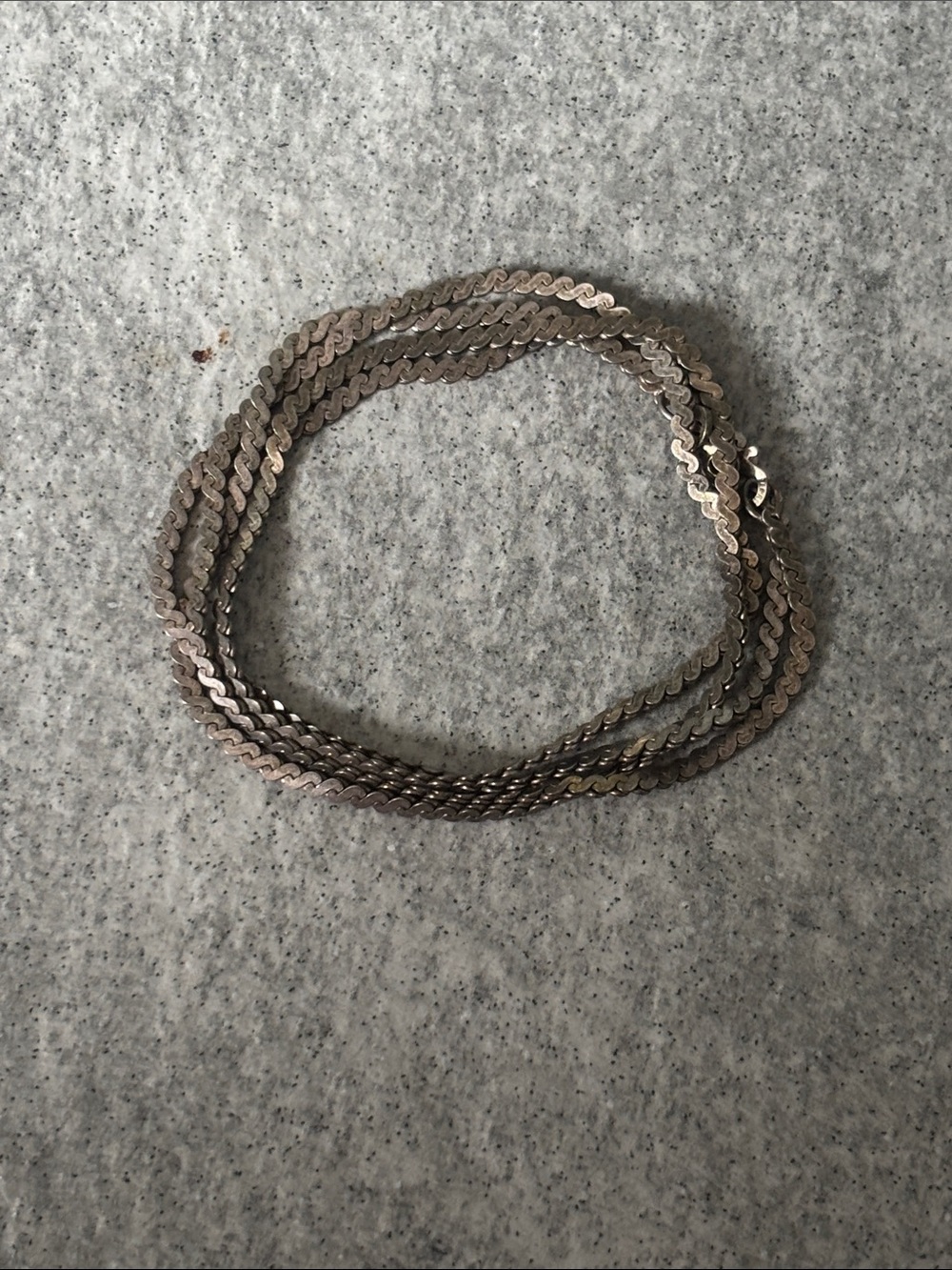 .925 Sterling Real Solid Silver Fine Jewelry Serpentine Link Chain Dainty 16”